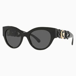 Versace Medusa Chain Sunglasses in Black